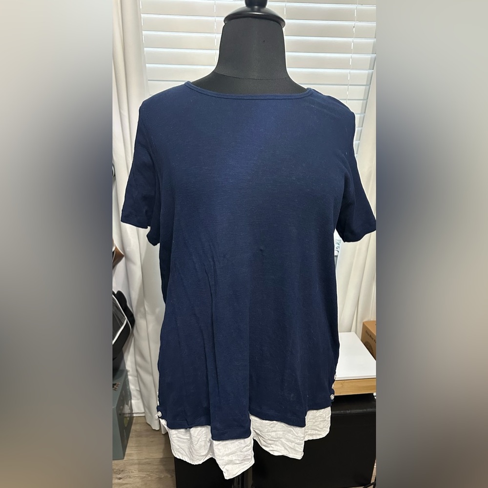 Kim Rogers Blue Classic Short Sleeve Tee